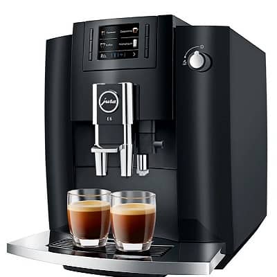 Jura E6 Bean to Cup Coffee Machine in Black