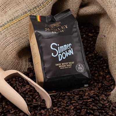 Simmer Down Decaf Medium Roast, Organic Decaffeinated Coffee Beans