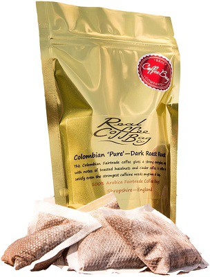 Colombian Pure Dark Roasted Arabica, Coffee Bags