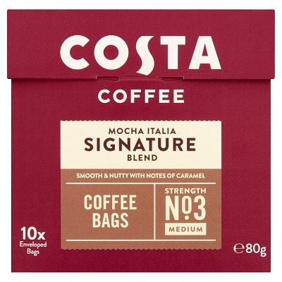 Costa Mocha Italia Signature Blend Coffee Bags, Medium Strength
