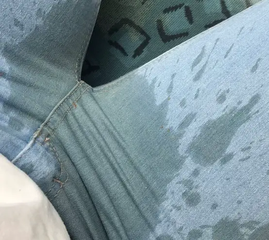 Removing coffee stain jeans